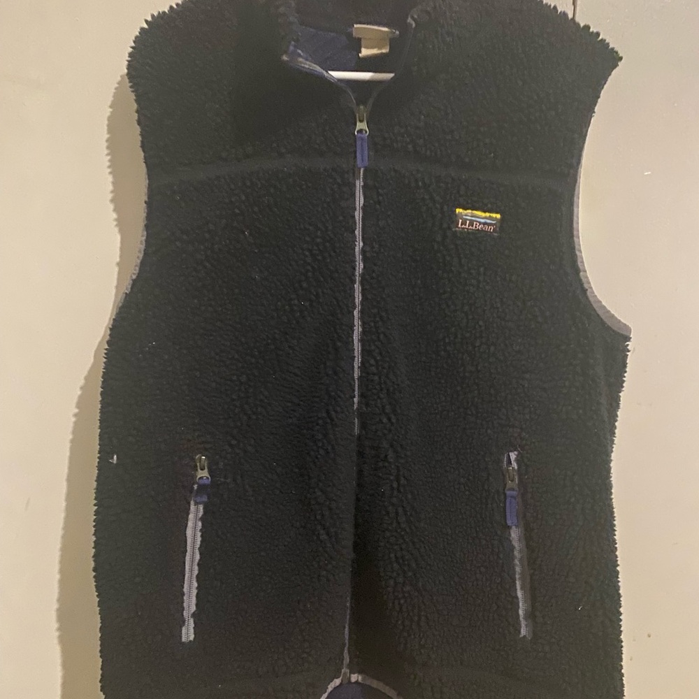 L.L.Bean Black Fleece Vest